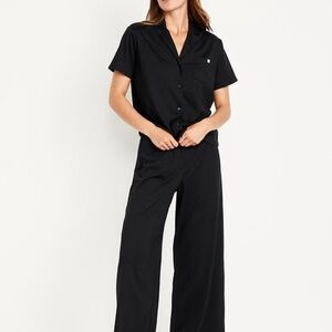Old Navy Black Pajama Set Relaxed Fit